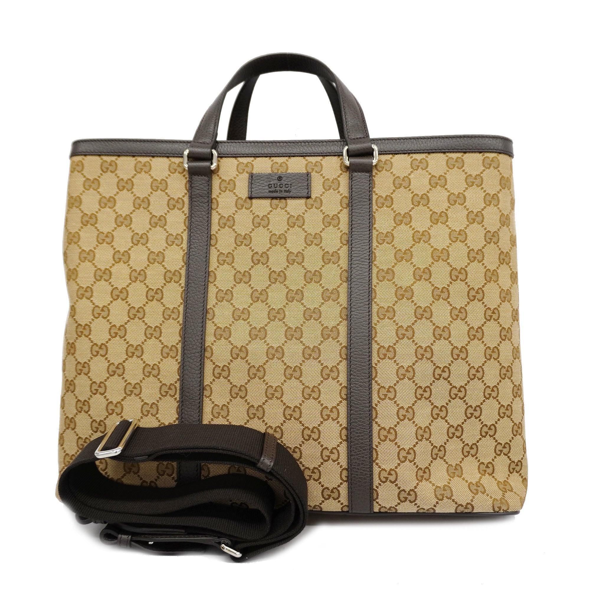 GCCI  GG Canvas 2way Bag 449169 GG Canvas Handbag,Shoulder Bag Beige,Brown