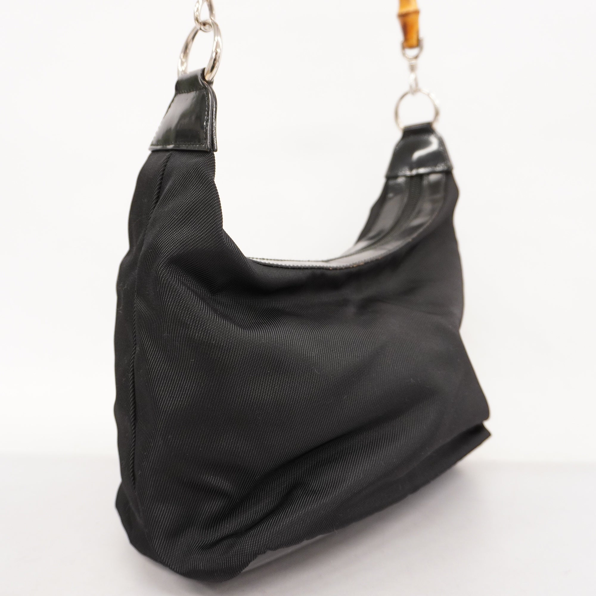 GCCI  Bamboo Handbag 000 0531 Women's Nylon Black