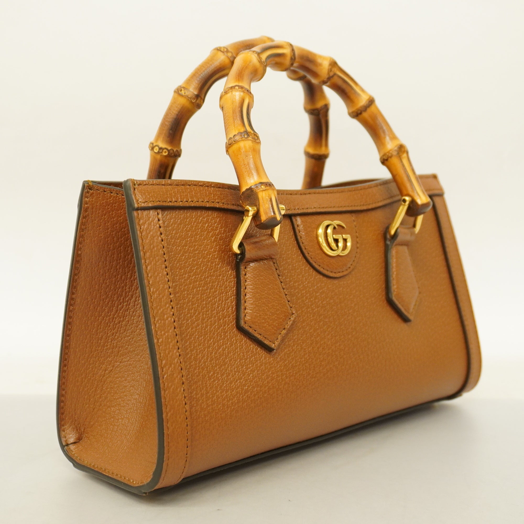 GCCI  Bamboo 2way Bag Diana 735153 Women's Handbag,Shoulder Bag Brown