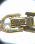 CHRISTIAN D1OR CD Logo Bracelet Gold Metal Brand Accessory Women's