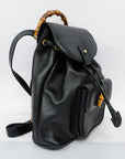 GCCI  Bamboo Rucksack 003 2058 0030 Women's Leather Backpack Black