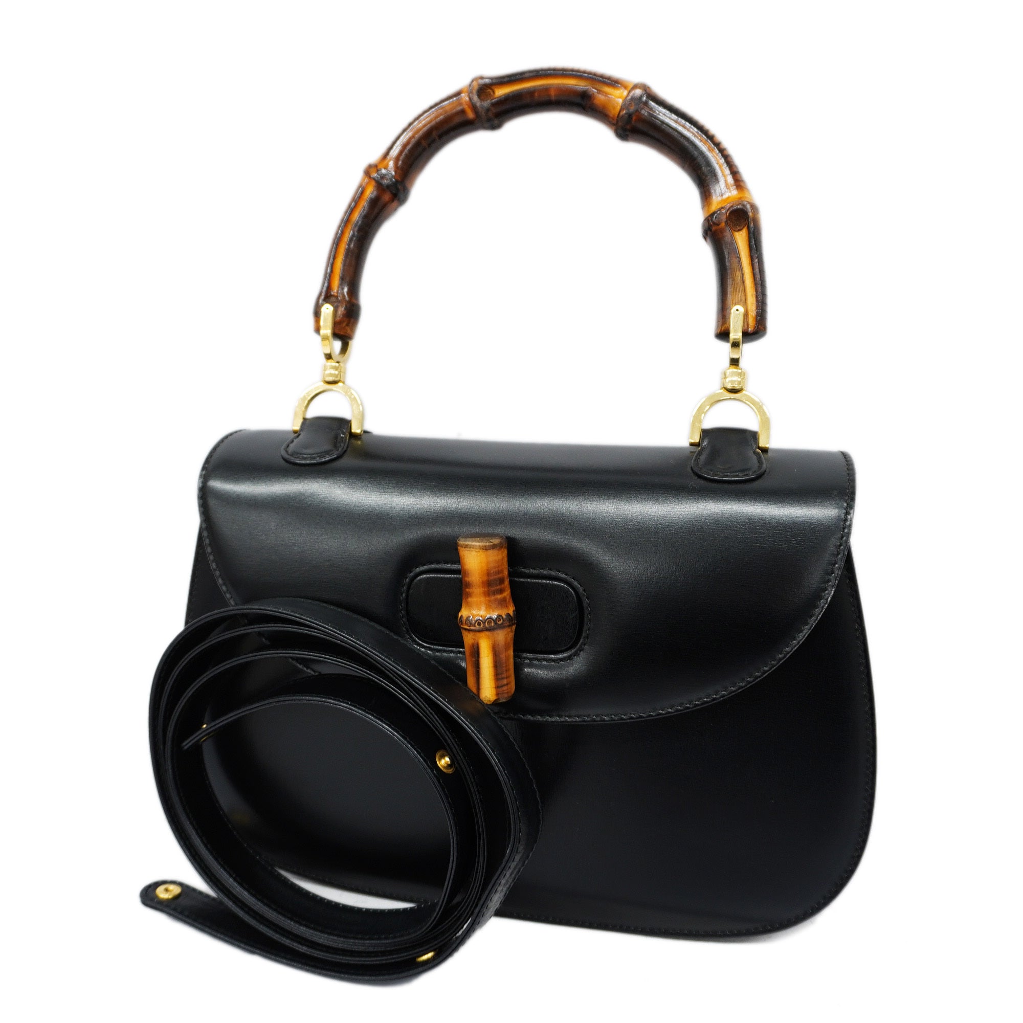 GCCI  Bamboo 2WAY Bag 000 2046 0633 Women's Leather Handbag,Shoulder Bag