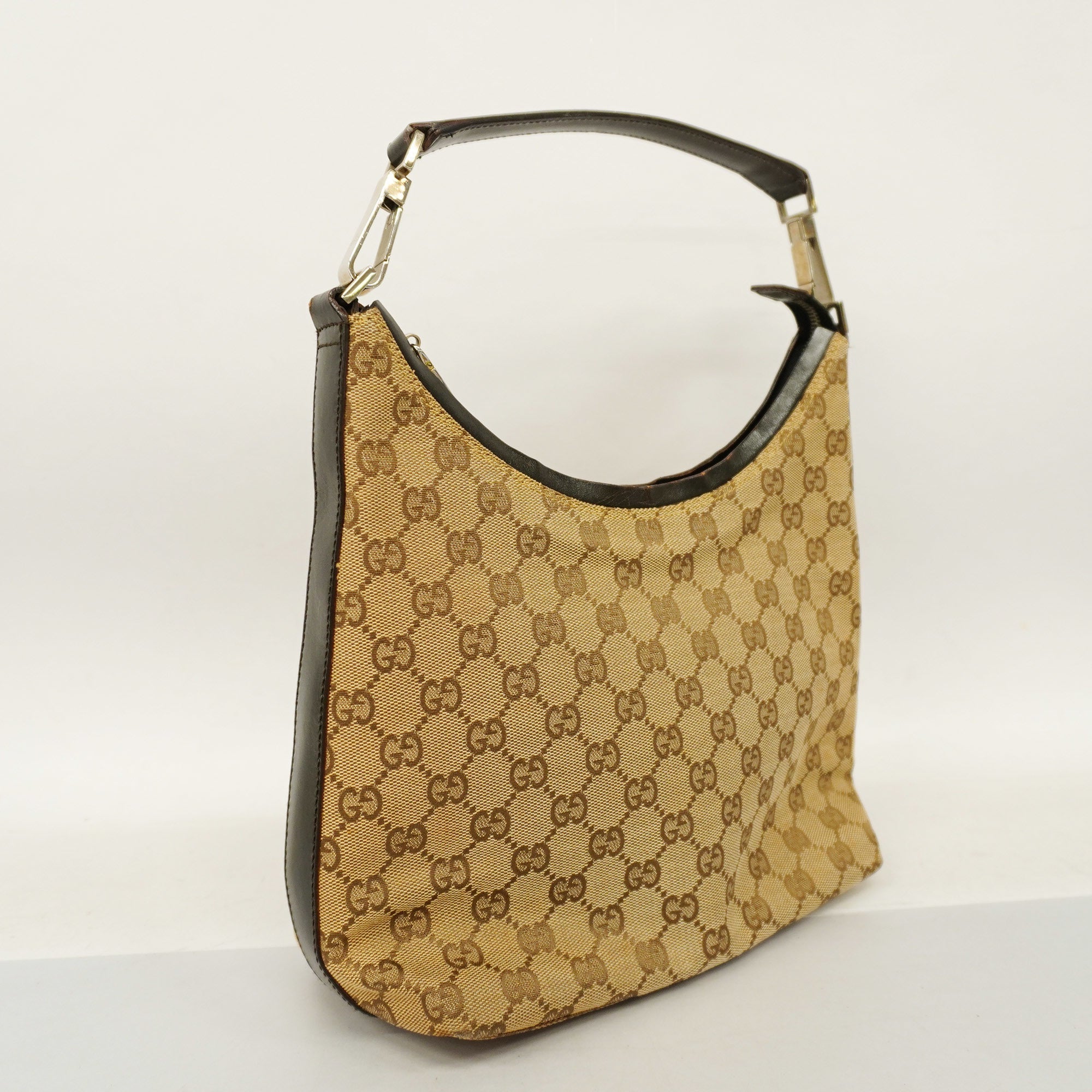 GCCI  GG Canvas Handbag 000 0602 Women's Handbag Beige,Brown