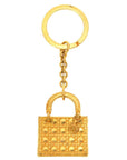 CHRISTIAN D1OR Canage Lady Gold Keychain Charm