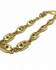 CHRISTIAN D1OR CD Logo Bracelet Gold Metal Brand Accessory Women's