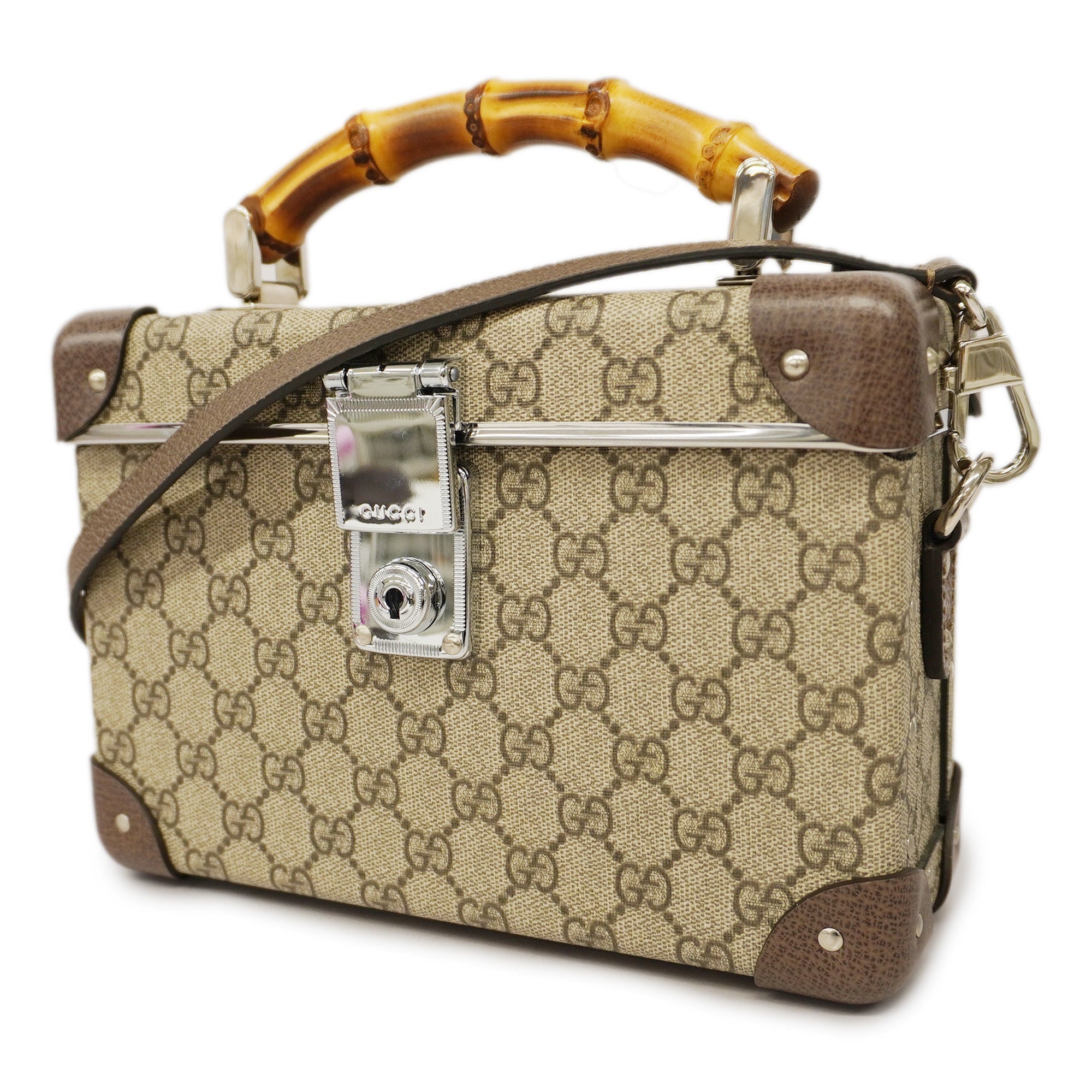 GCCI  Bamboo 2WAY Bag 533623 Women's GG Supreme,Leather Handbag,Shoulder