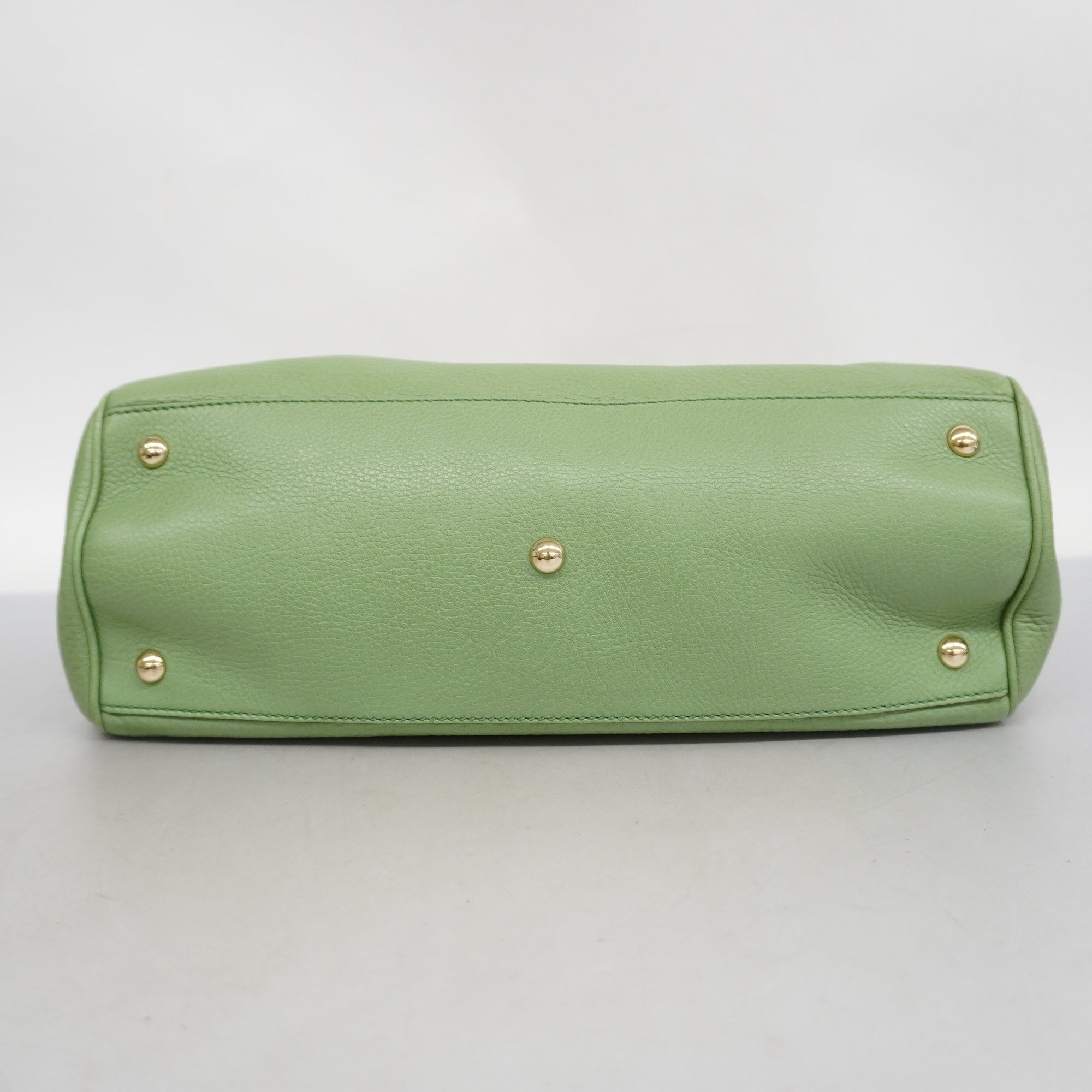 GCCI  Bamboo 2way Bag 323660 Leather Handbag,Shoulder Bag Light Green