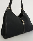 GCCI  Jackie 124407 Women's GG Canvas,Leather Handbag Black