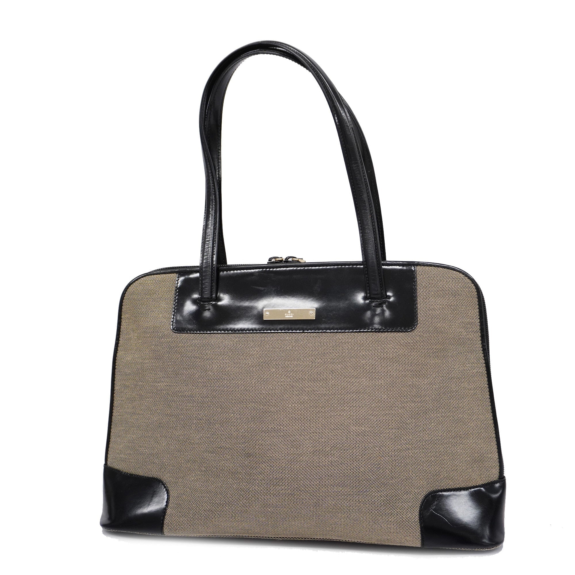 GCCI  Handbag 0021122 Women's Canvas,Leather Handbag Navy