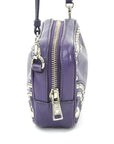 PRD Crossbody Shoulder Bag Leather Purple Ladies