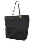 GCCI  GG Canvas 002 1098 Women's Tote Bag Black