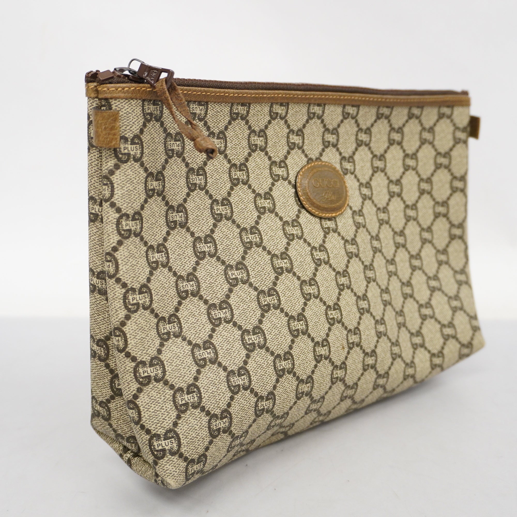 GCCI  Clutch Bag Women's GG Plus Clutch Bag Beige