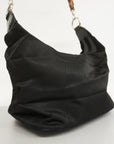 GCCI  Bamboo Shoulder Bag 000 1998 0531 Women's Nylon Shoulder Bag Black