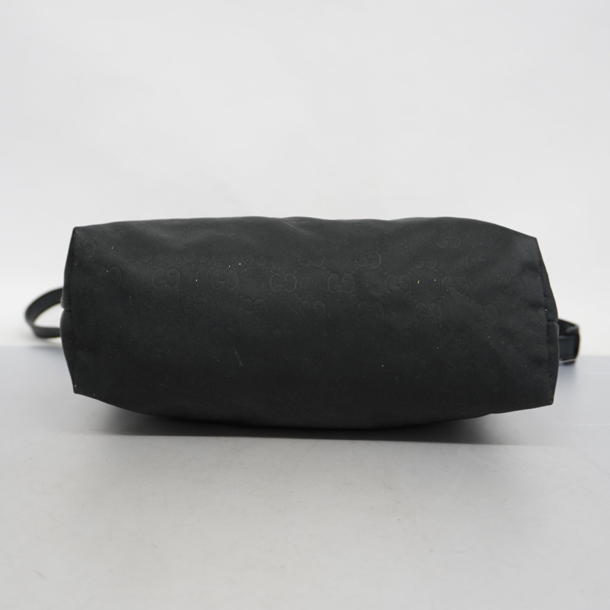 GCCI  GG Nylon 314529 Nylon,Leather Shoulder Bag Black