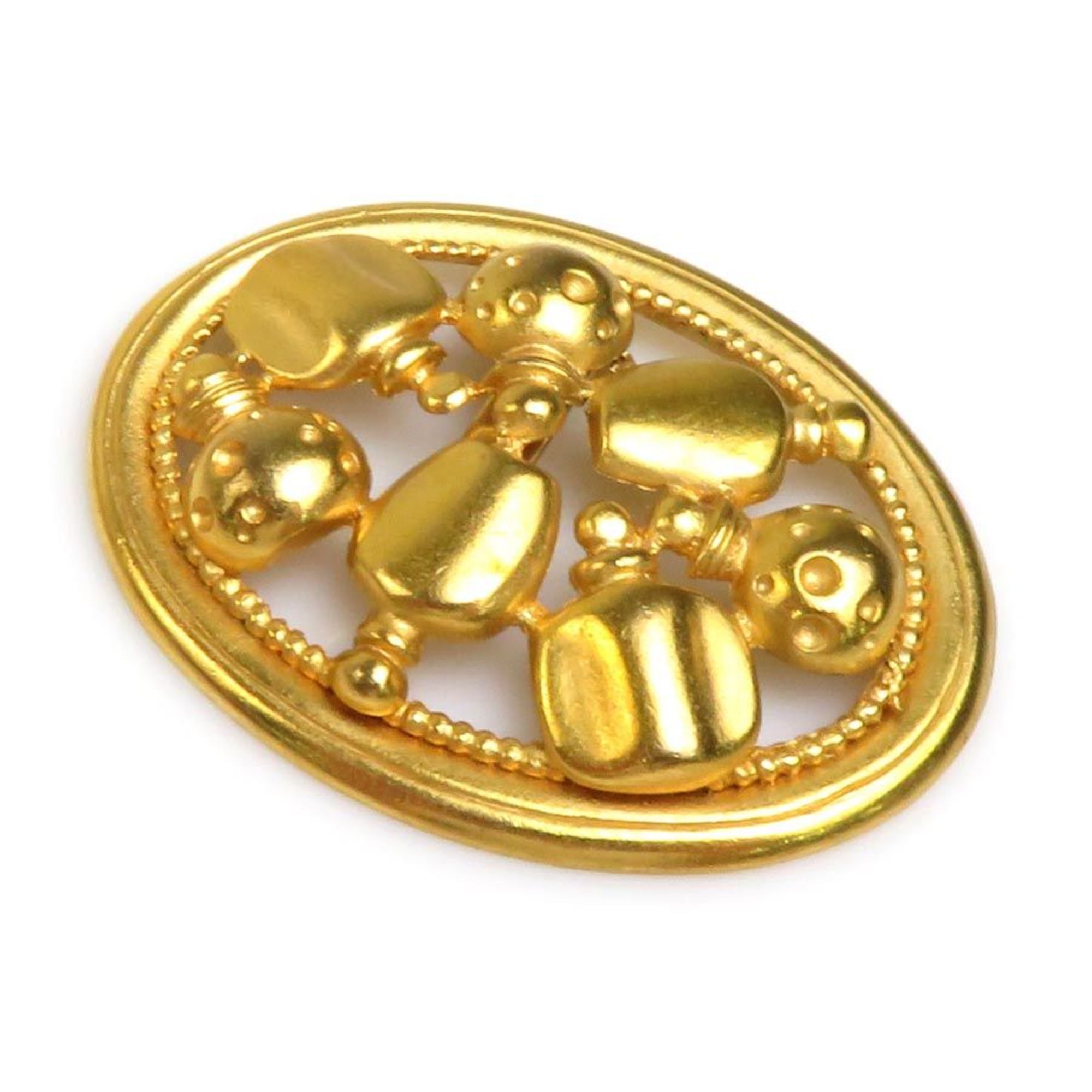 CHRISTIAN D1OR Brooch Metal Gold Ladies