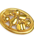 CHRISTIAN D1OR Brooch Metal Gold Ladies