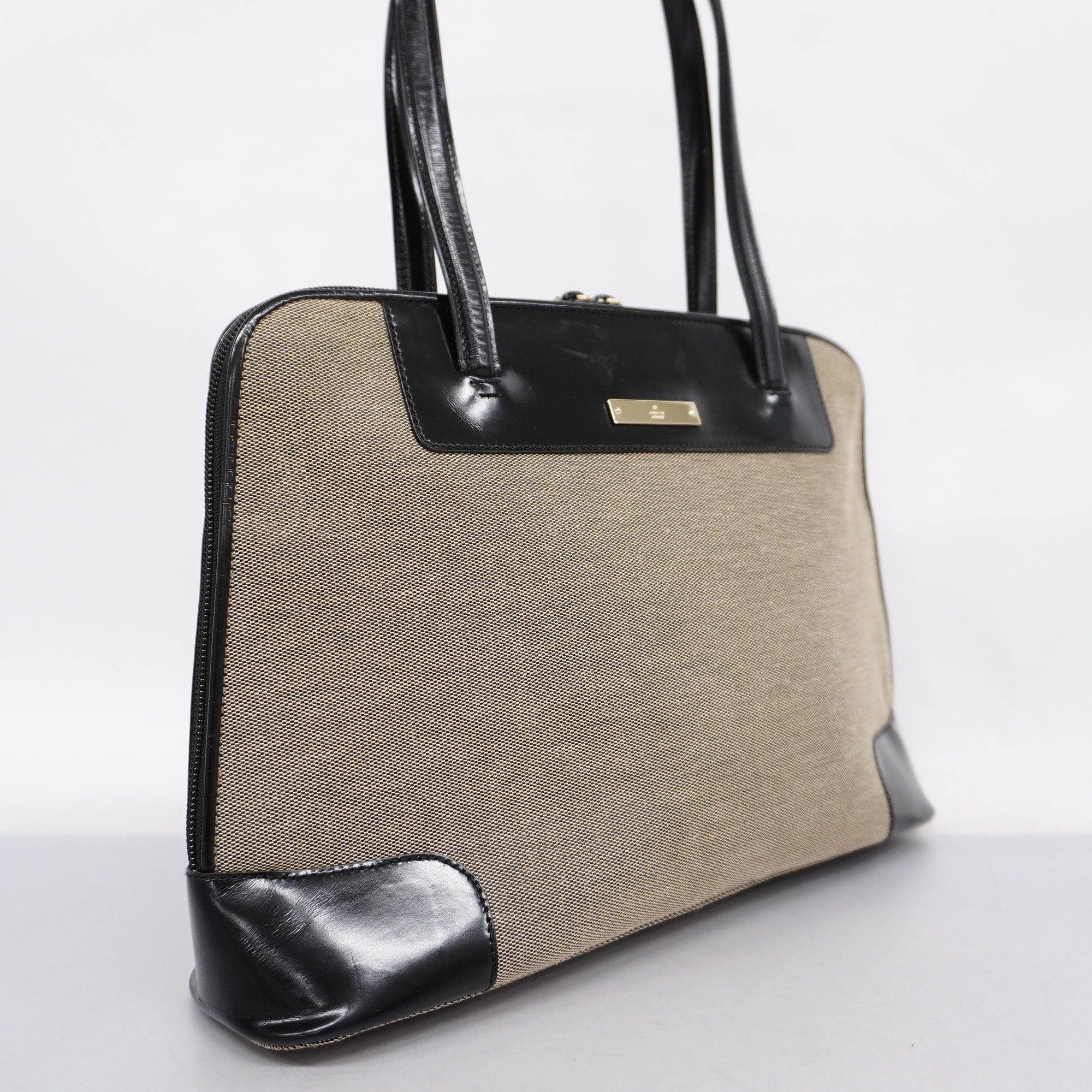 GCCI  Handbag 0021122 Women's Canvas,Leather Handbag Navy
