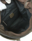 GCCI  Bamboo Handbag 000 1998 0508 Women's Nylon Canvas Handbag Brown