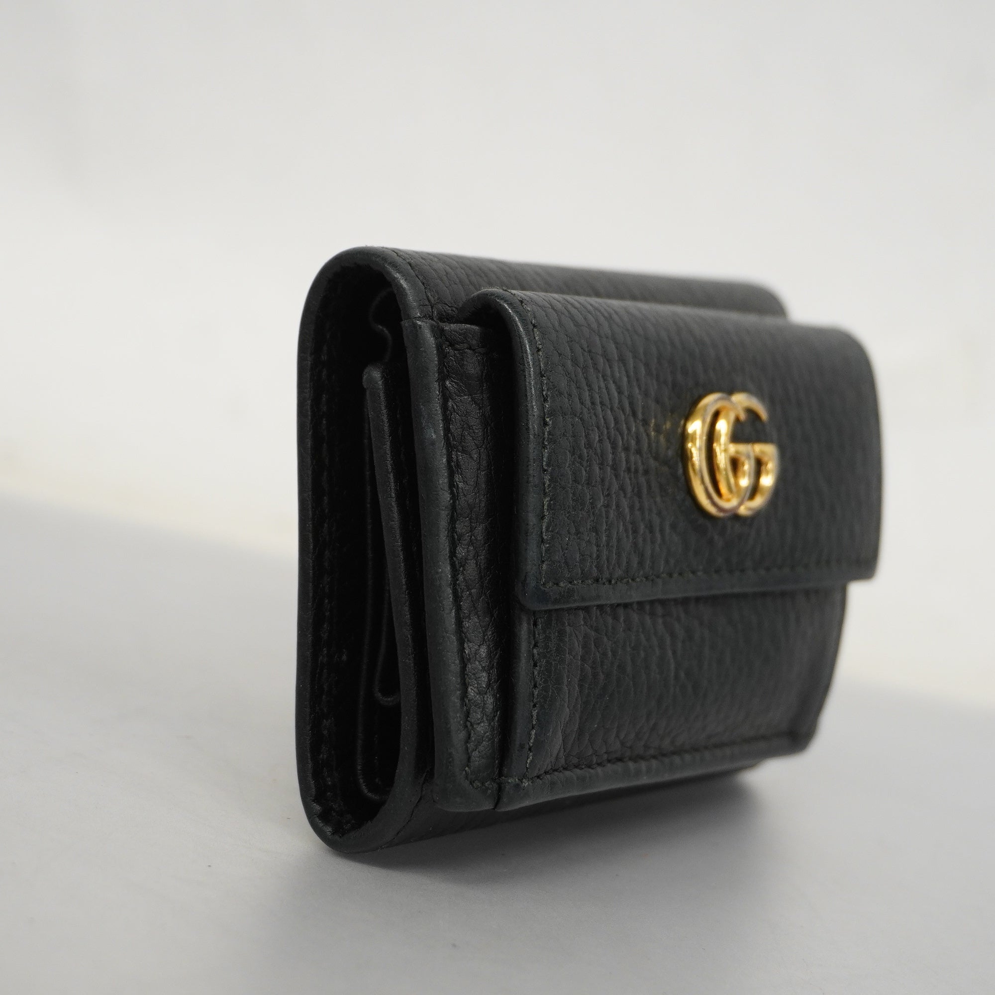 GCCI  GG Marmont Gold Hardware 523277 Women's Leather Wallet [tri-fold]
