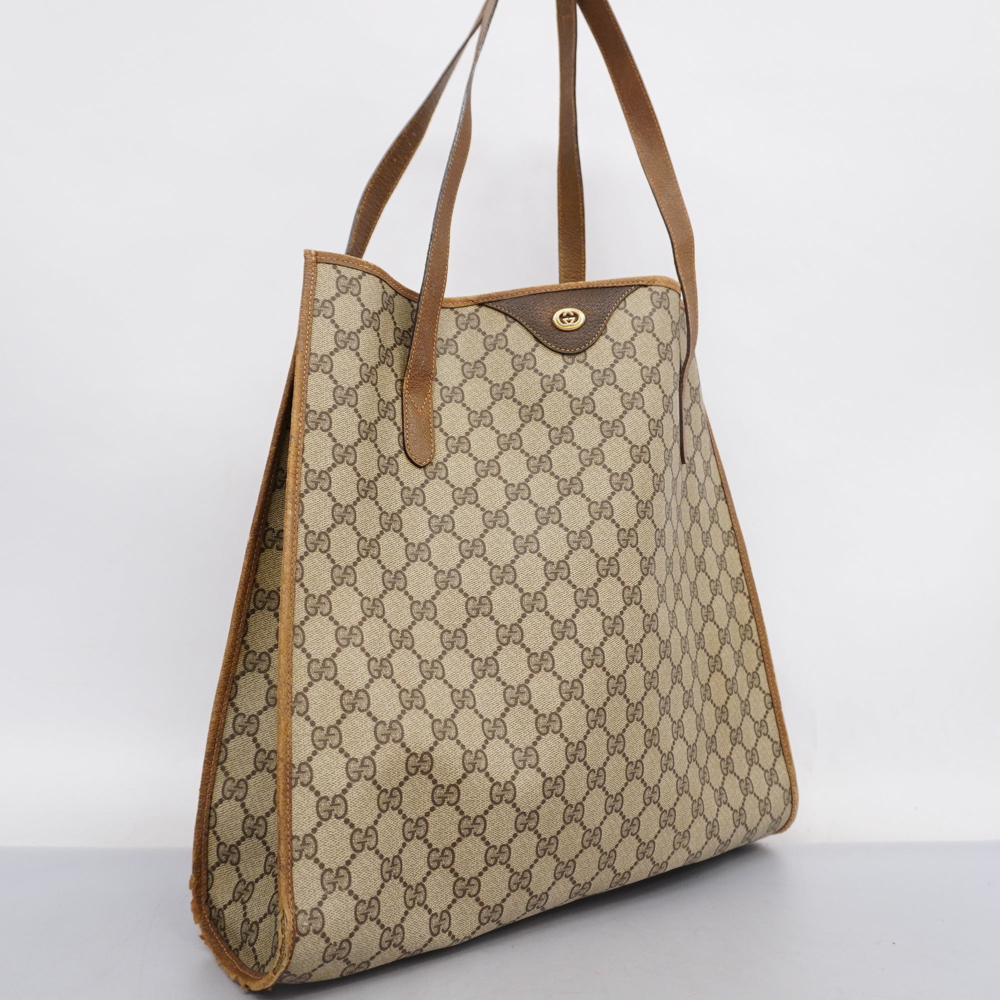 GCCI  GG Supreme 92 02 998 Women's Tote Bag Beige,Brown