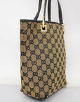 GCCI  GG Canvas Tote Bag 002 1099 Women's GG Canvas Handbag,Tote Bag Black