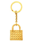 CHRISTIAN D1OR Canage Lady Gold Keychain Charm