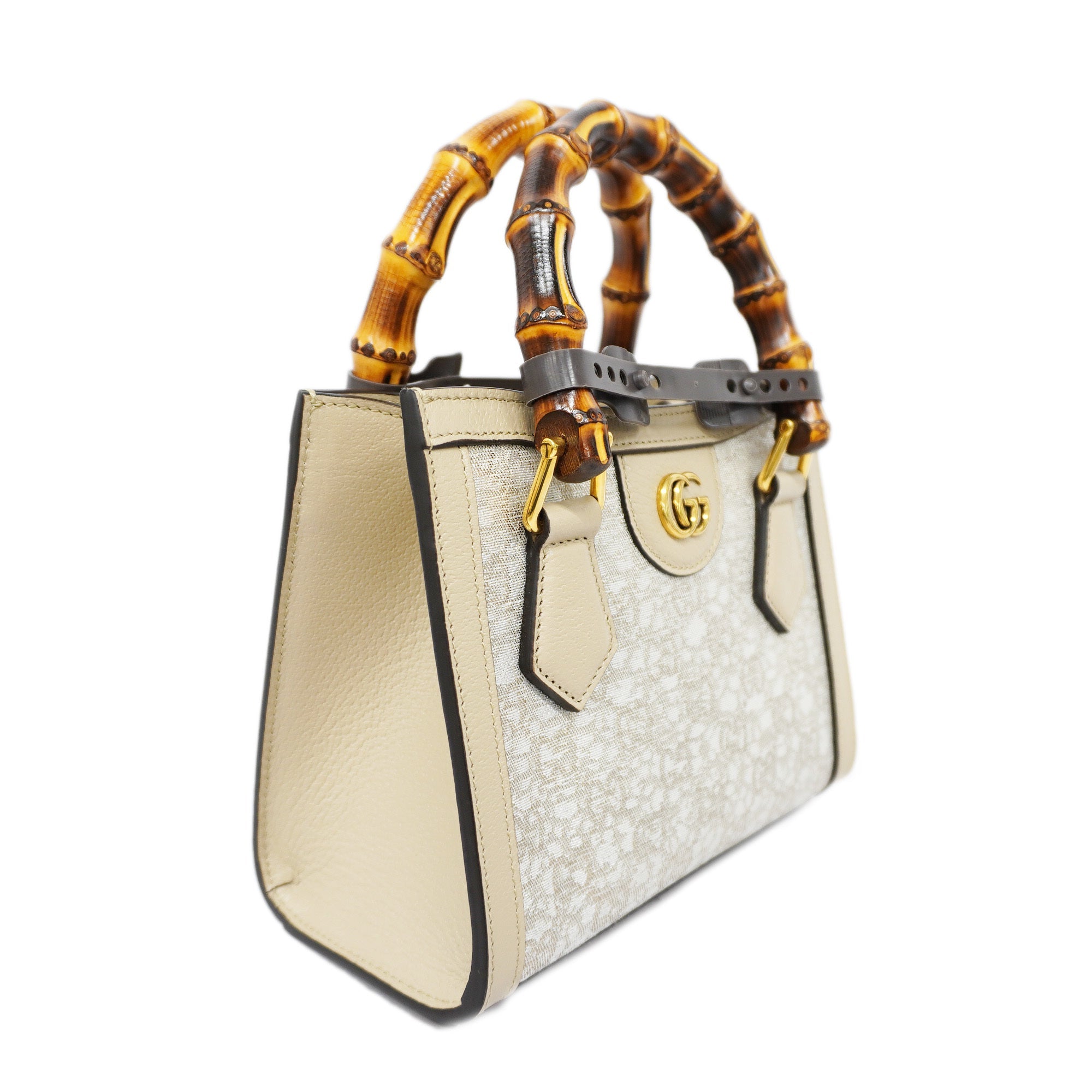 GCCI  2way Bag Diana 702732 Leather,Canvas Handbag,Shoulder Bag Grayish