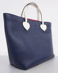 GCCI  Children 457195 Leather Handbag Navy,White