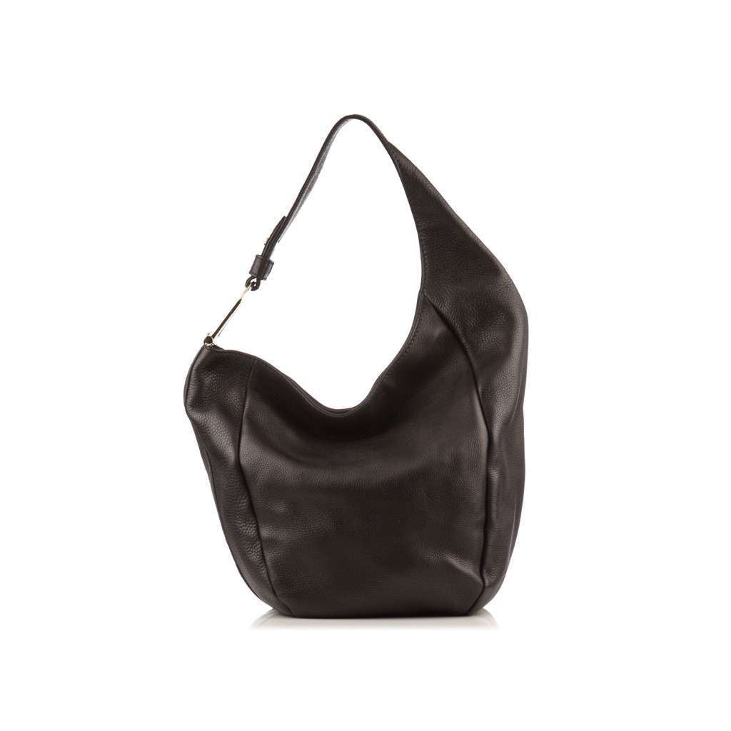 GCCI  Black Leather Hobo Bag