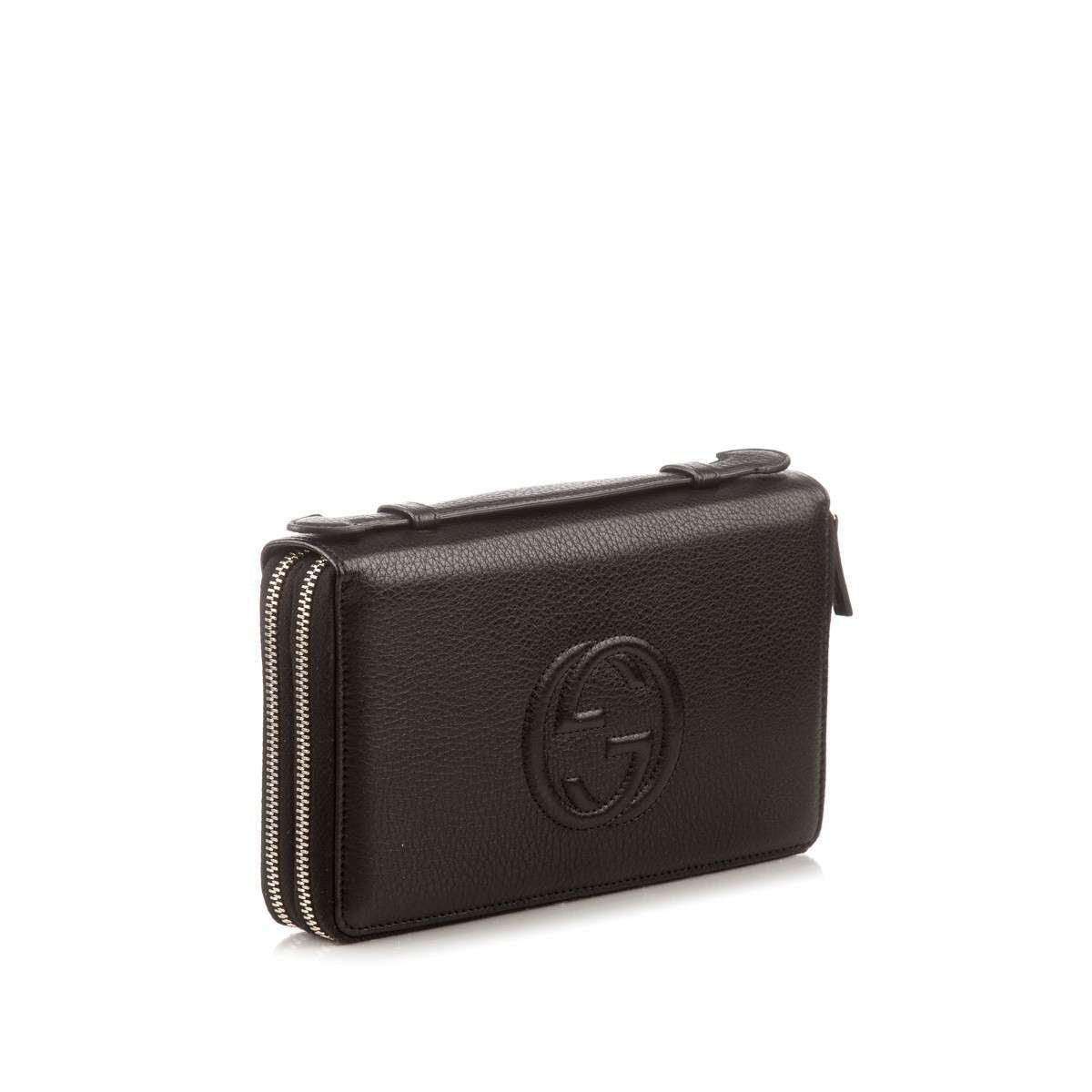 GCCI  Black Cellarius Soho Travel Document Case