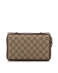 GCCI  Brown GG Supreme Canvas Travel Document Case
