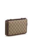 GCCI  Brown GG Supreme Canvas Travel Document Case