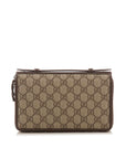 GCCI  Brown GG Supreme Canvas Travel Document Case