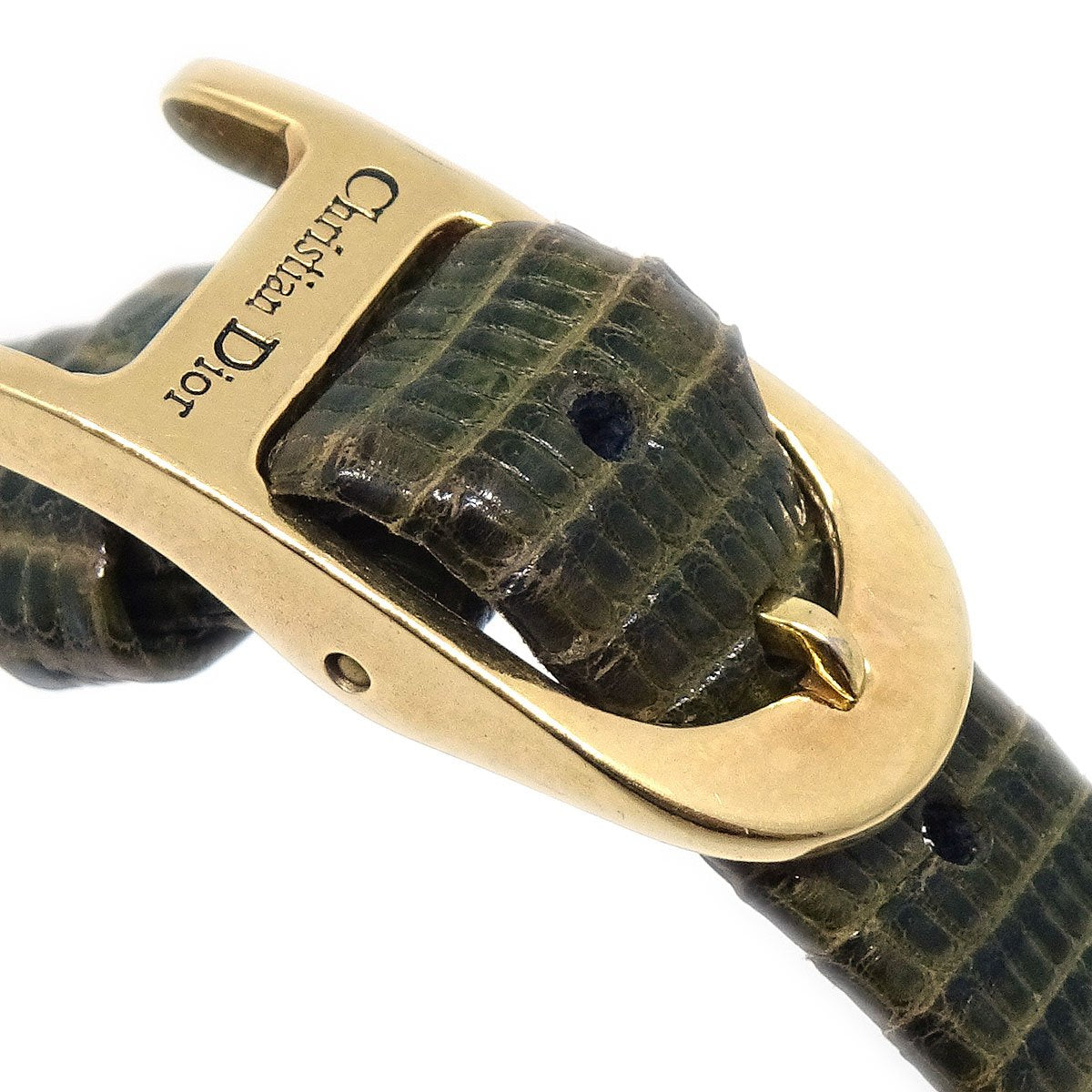 Christian D1OR 3009 Ladies Quartz Watch Gold Green 05418