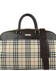BBERRY Beige  Check 2way Duffle Shoulder HandBag 181831