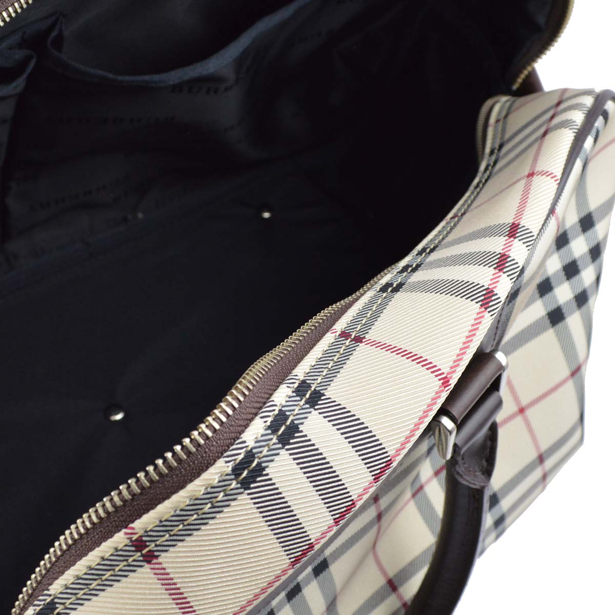 BBERRY Beige  Check 2way Duffle Shoulder HandBag 181831