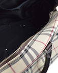 BBERRY Beige  Check 2way Duffle Shoulder HandBag 181831
