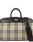 BBERRY Beige  Check 2way Duffle Shoulder HandBag 181832