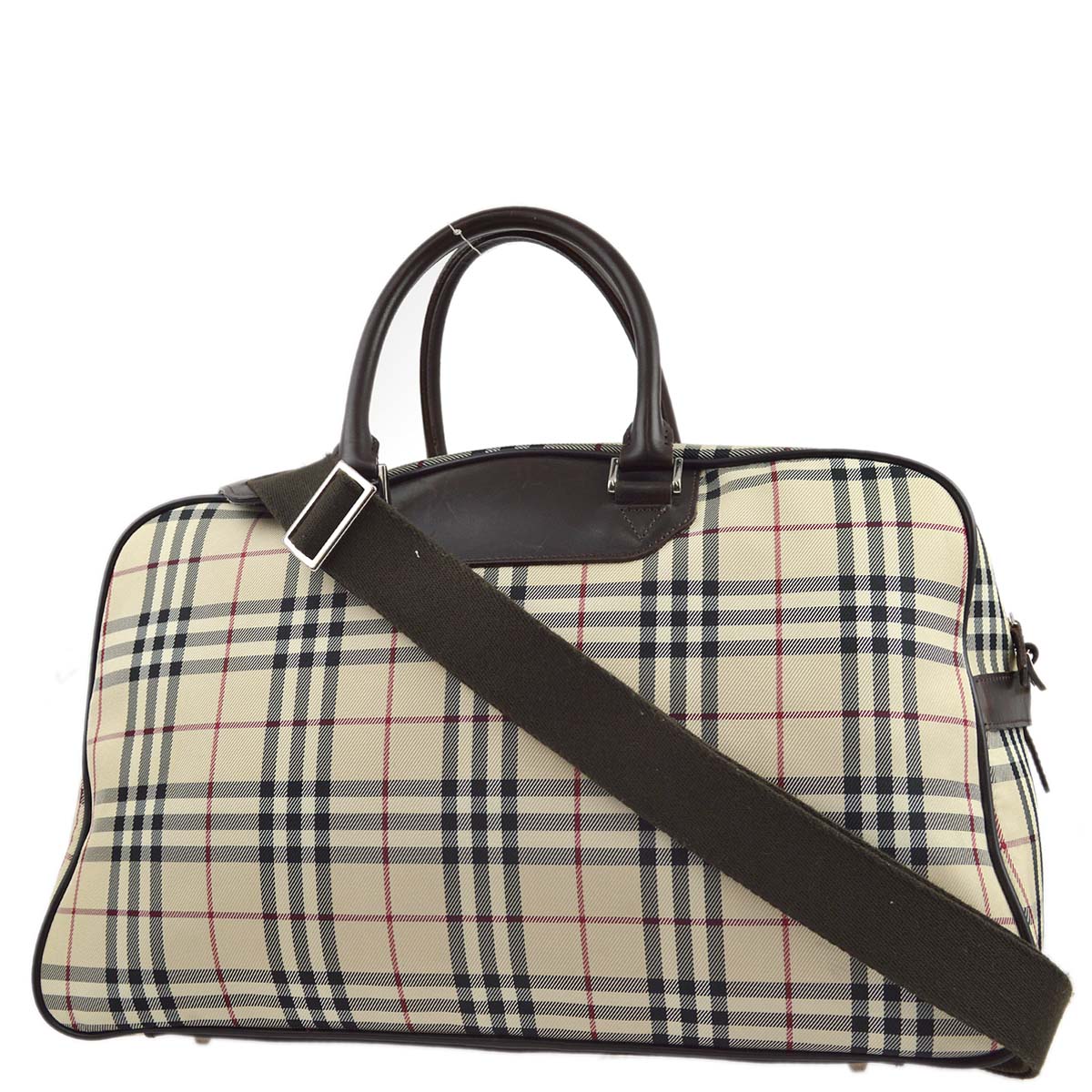 BBERRY Beige  Check 2way Duffle Shoulder HandBag 181832