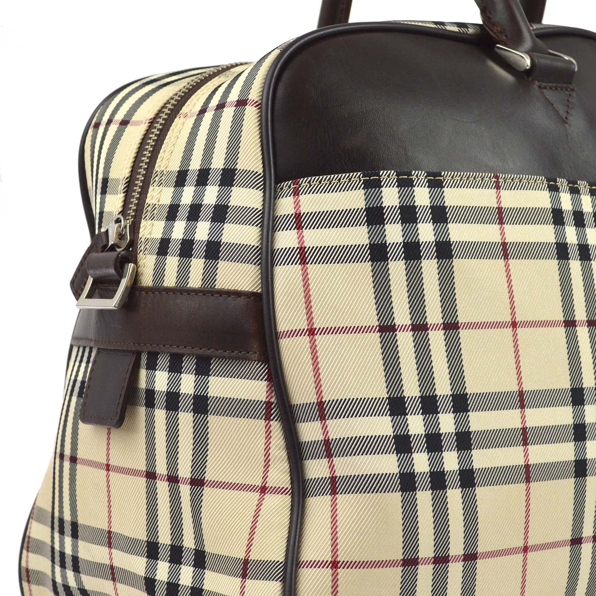 BBERRY Beige  Check 2way Duffle Shoulder HandBag 181832