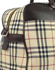 BBERRY Beige  Check 2way Duffle Shoulder HandBag 181832
