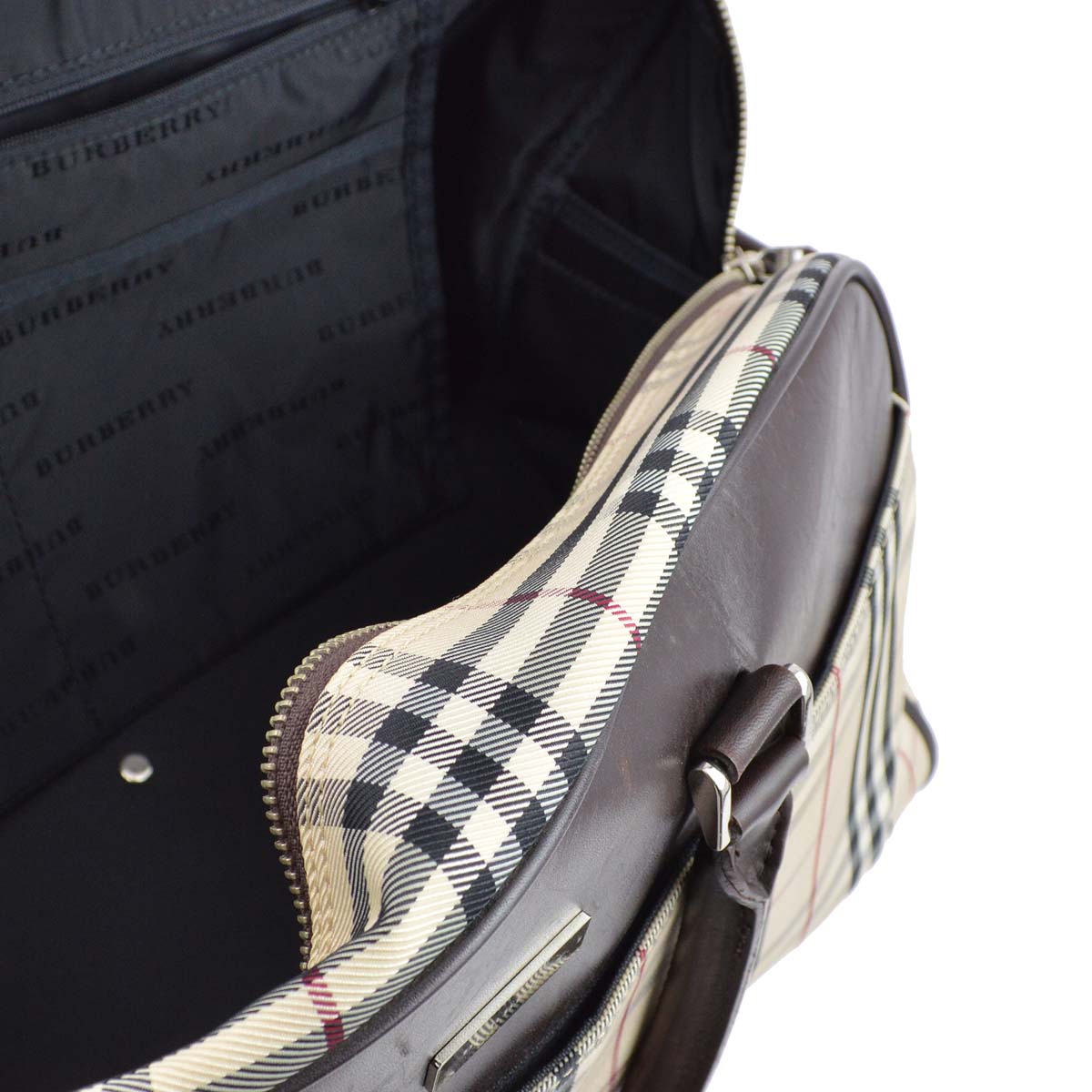 BBERRY Beige  Check 2way Duffle Shoulder HandBag 181832