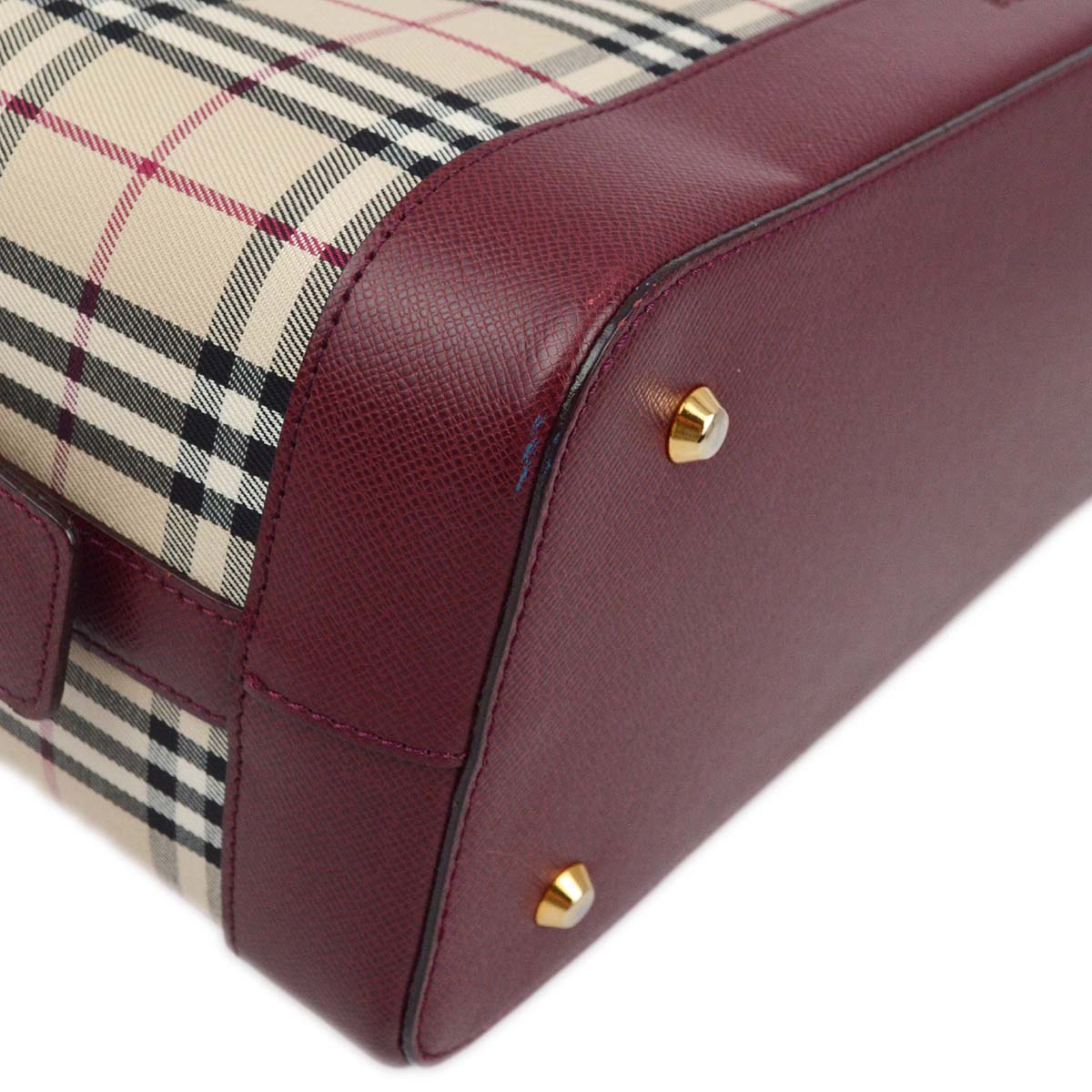 BBERRY Beige Nova Check HandBag 172490