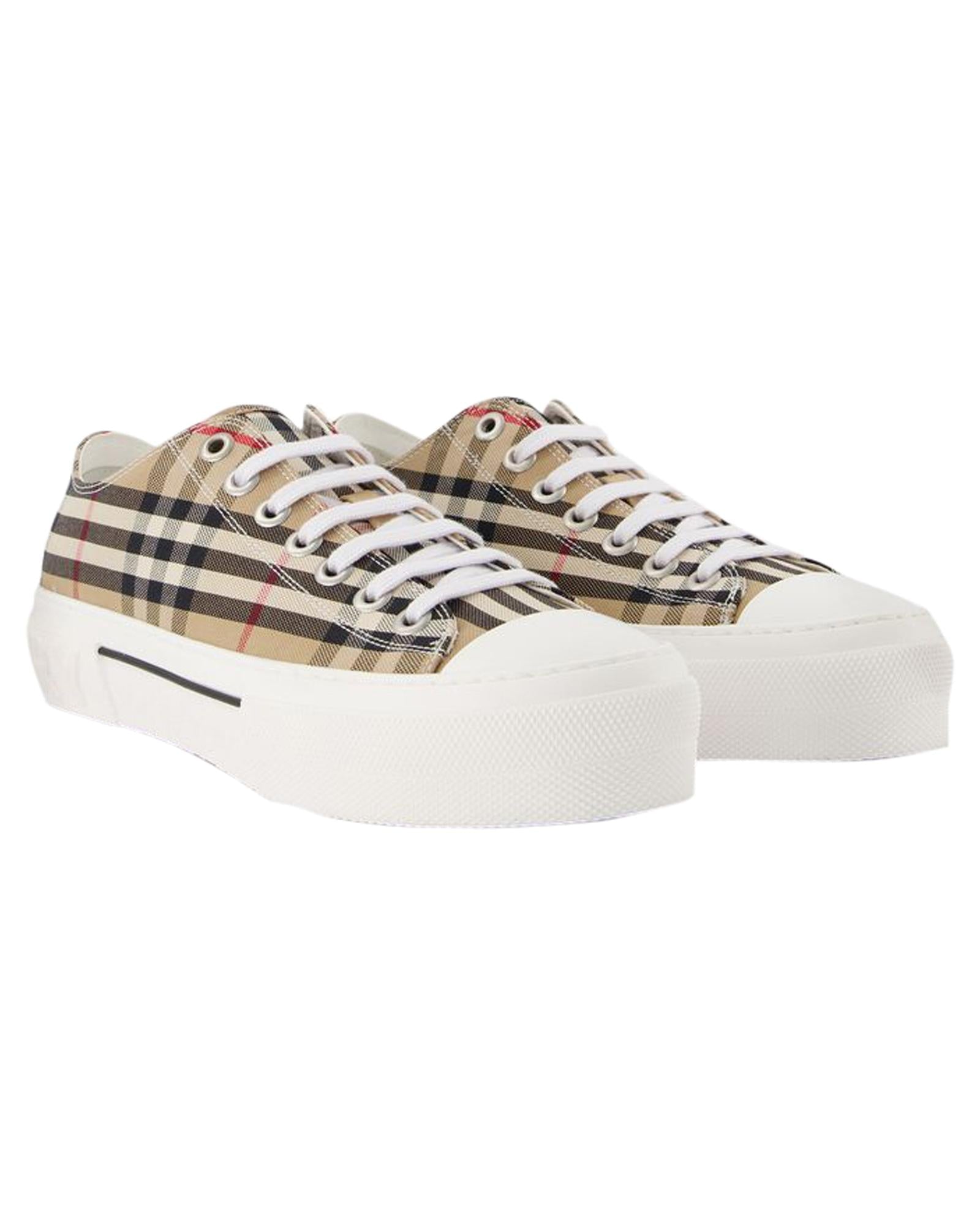BBERRY Arthur Check Platform Sneakers Women Brown | Beige