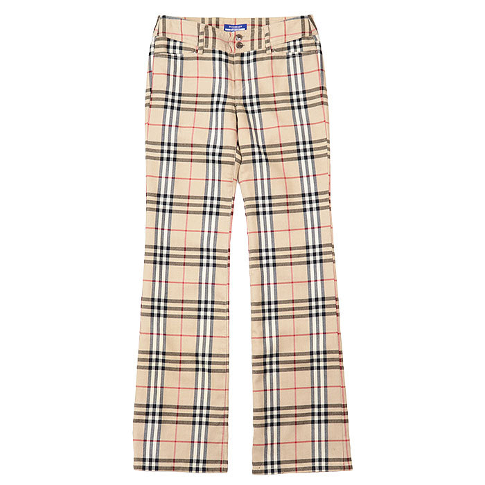 BBERRY Blue Label Nova Check Wool Pants