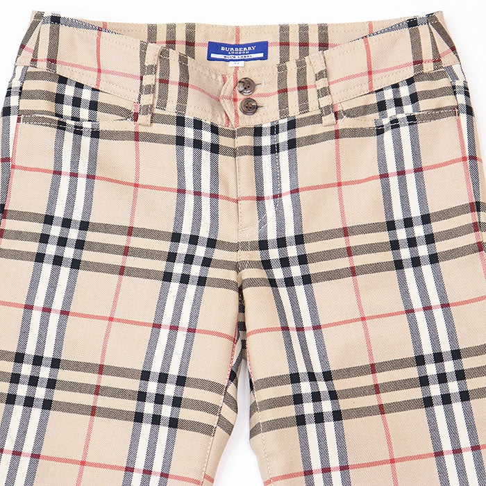 BBERRY Blue Label Nova Check Wool Pants