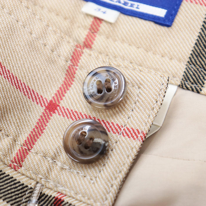 BBERRY Blue Label Nova Check Wool Pants