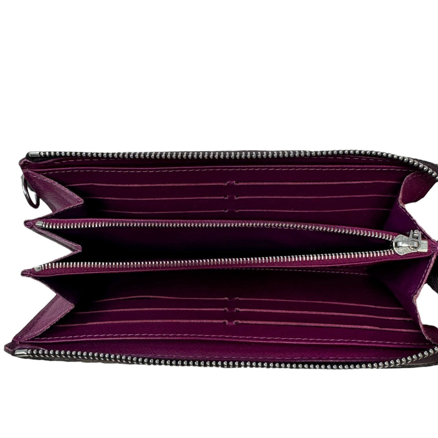 Astrid Wallet In Cassis Epi Leather Luxury Designer By LV, Size: Large