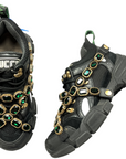 Black & Green Shoes Luxury Designer By GCCI, Size: 9