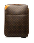 Brown LV Monogram Pegase 55 Travel Bag